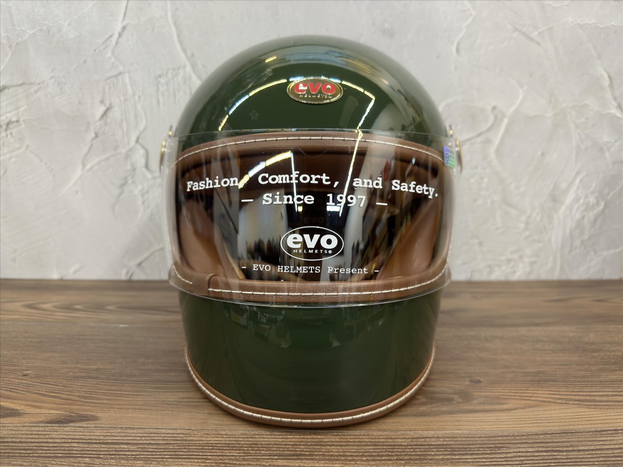 《遠古騎士》EVO 891 深墨綠 經典車縫復古樂高全罩 安全帽 樂高帽 復古帽