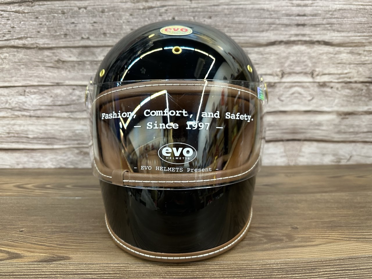 《遠古騎士》EVO 891 鏡面黑 經典車縫復古樂高全罩 安全帽 樂高帽 復古帽