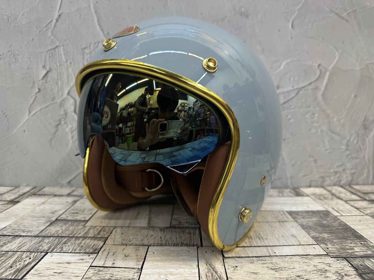 《遠古騎士》EVO CA312S CA312 VENUS+PLUS 松霧藍 內鏡電鍍 騎士帽 復古安全帽