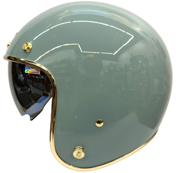 《遠古騎士》EVO CA312S CA312 VENUS+PLUS 松霧綠 內鏡電鍍 騎士帽 復古安全帽