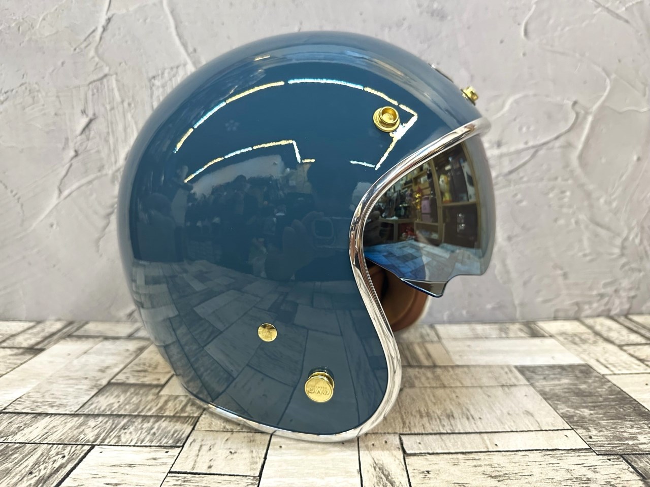 《遠古騎士》EVO CA312S CA312 維納斯VENUS 鴨母藍內鏡電鍍 安全帽 銀邊復古騎士帽