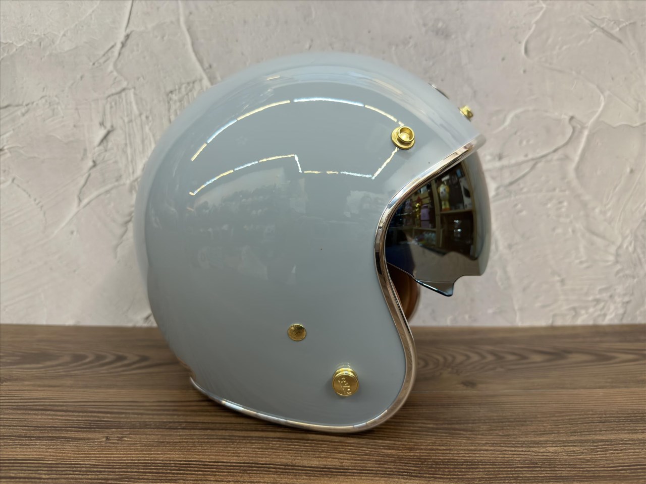 《遠古騎士》EVO CA312 維納斯VENUS 松霧藍 內鏡電鍍 安全帽 銀邊復古騎士帽
