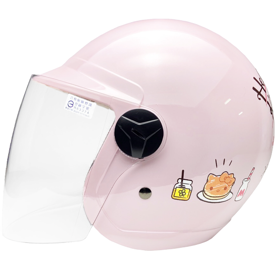 《遠古騎士》EVO CA003 CA002 鬆餅Kitty 粉色 兒童安全帽 童帽中童小童半罩