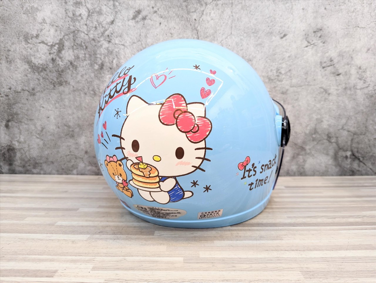 《遠古騎士》EVO CA003 CA002 鬆餅Kitty 藍色 兒童安全帽 童帽中童小童半罩