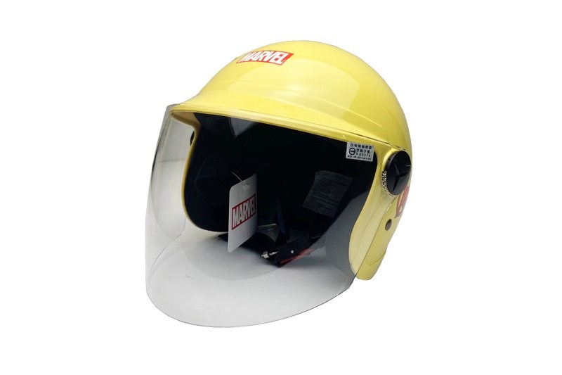 《遠古騎士》EVO CA003 CA002 漫威機器人 黃色 兒童安全帽 童帽中童小童半罩