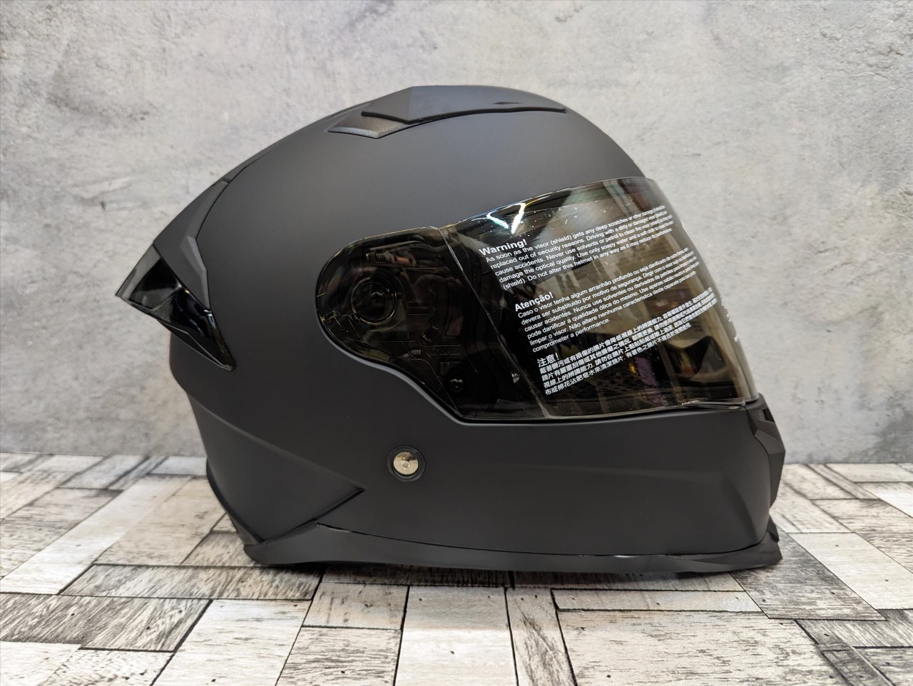 《遠古騎士》THH T840B 素色 平光黑 雙鏡片 小帽體全罩安全帽