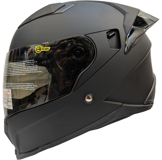 《遠古騎士》THH T840B 素色 平光黑 雙鏡片 小帽體全罩安全帽