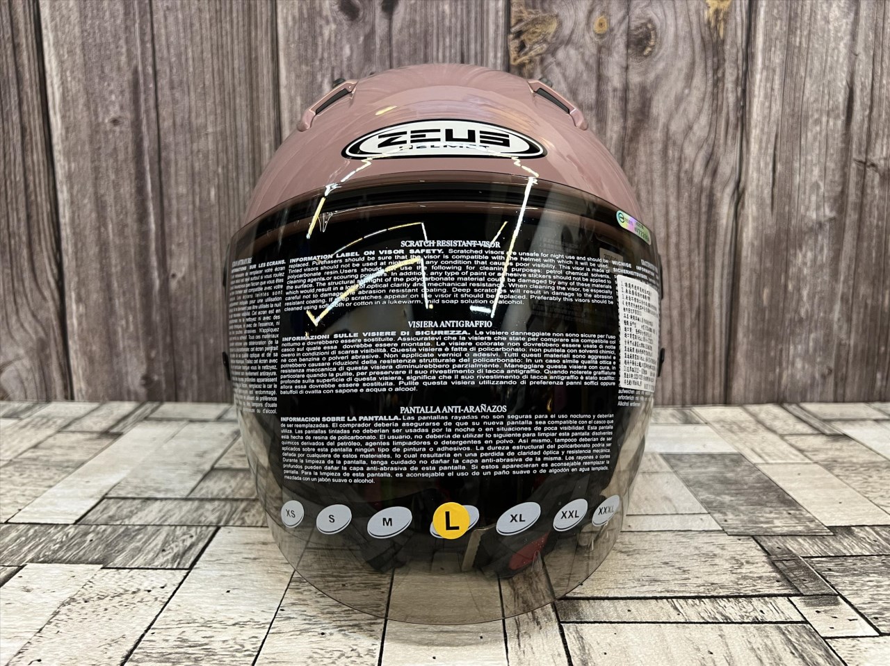 《遠古騎士》瑞獅 ZEUS 213素 淺粉粽 半罩安全帽 內襯全可拆 ZS213