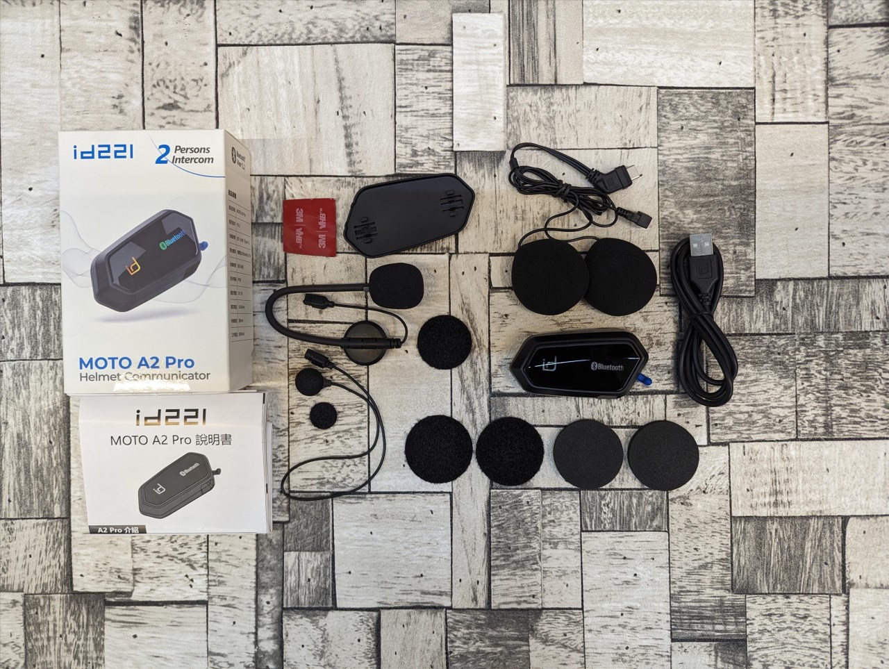 《遠古騎士》id221 MOTO A2 Pro 安全帽藍芽耳機 雙人對講音樂分享 中文語音