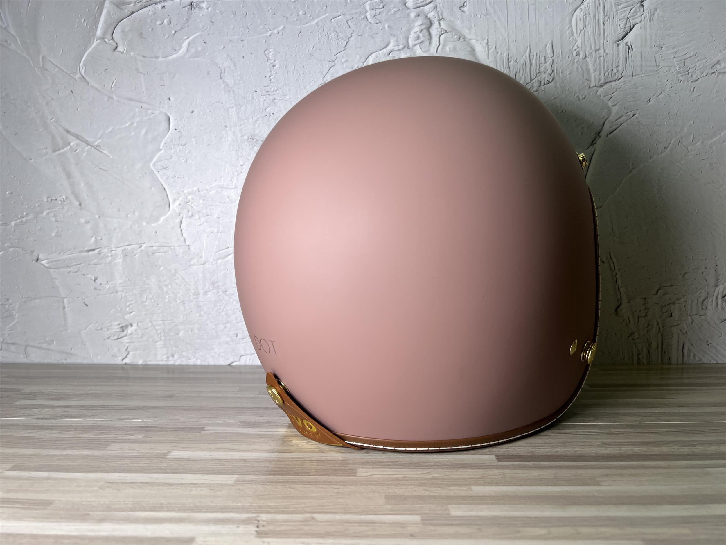 《遠古騎士》EVO TA502 LUXURY奢華 消法國粉 皮革皮邊 復古安全帽 半罩式