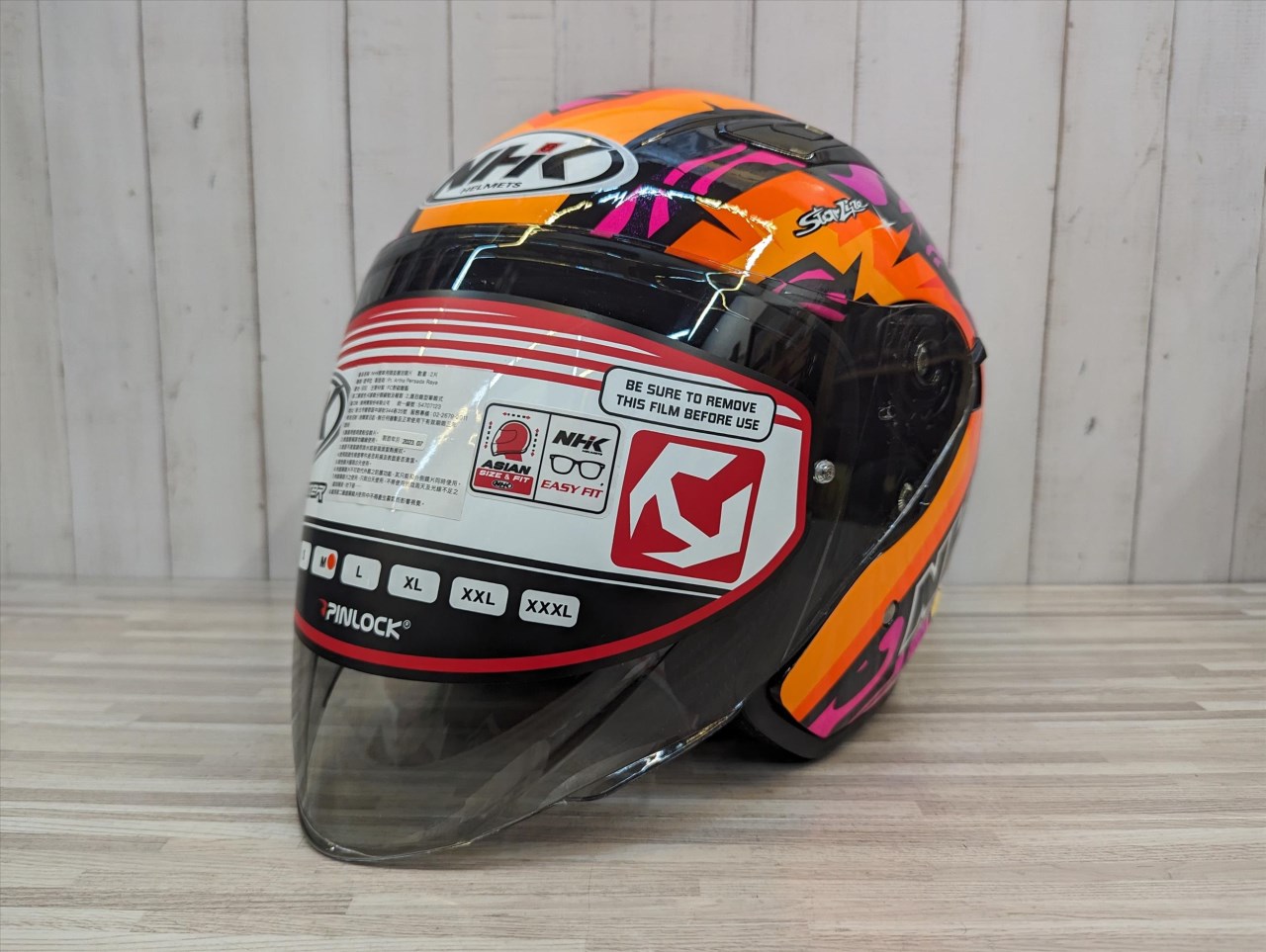 《遠古騎士》NHK S1 GP PRO IO48#4 (Ivan Ortola) 內藏墨片半罩式安全帽