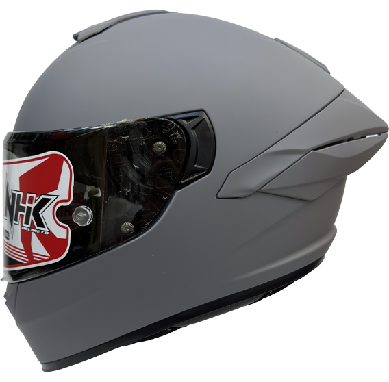 《遠古騎士》NHK K5R 素色 亮水泥灰/平水泥灰 全罩安全帽 超輕量 透氣