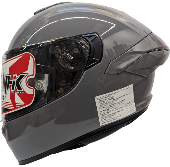 《遠古騎士》NHK K5R 素色 亮水泥灰/平水泥灰 全罩安全帽 超輕量 透氣