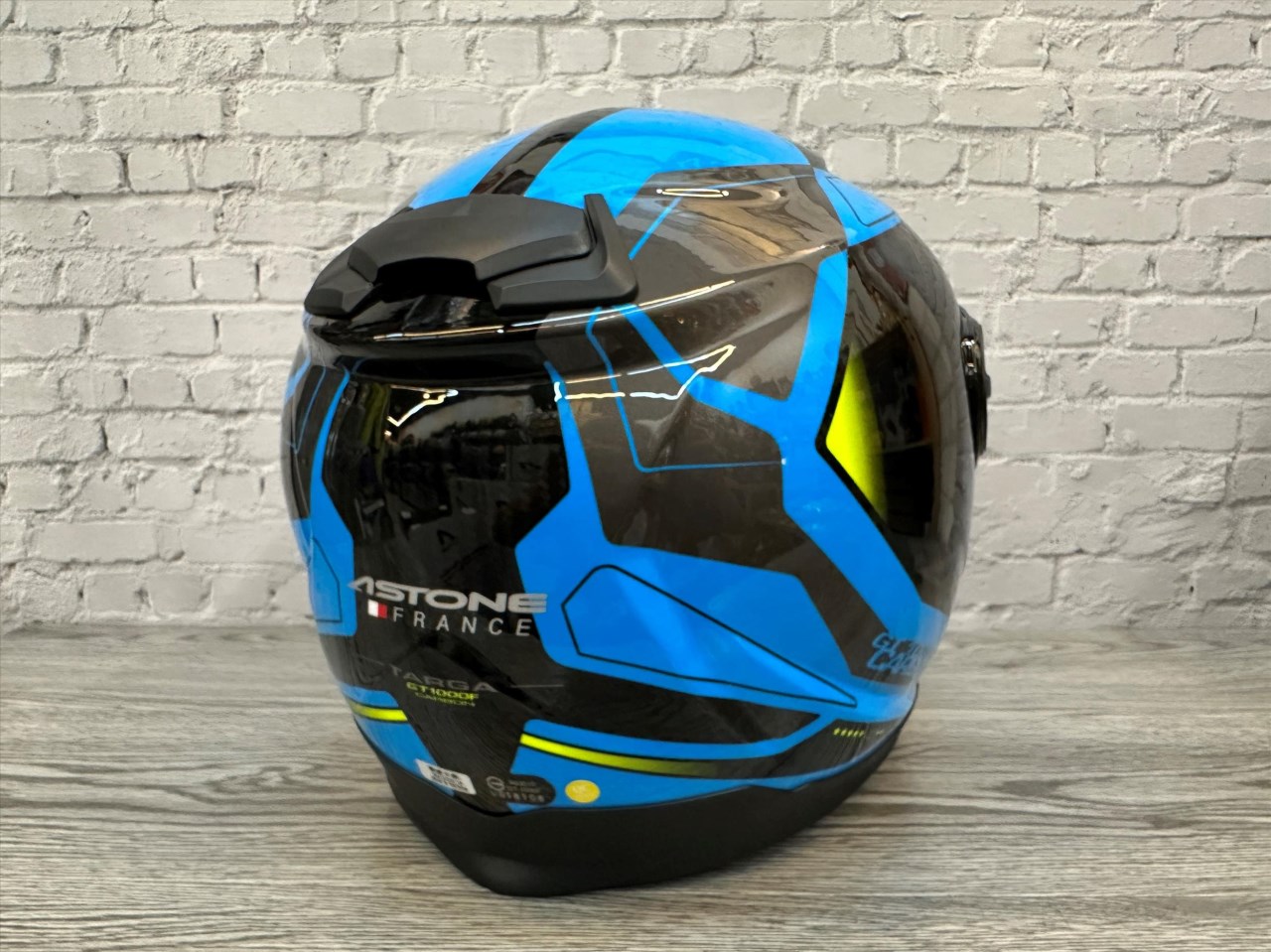《遠古騎士》ASTONE GT1000F AC12 透明碳纖/藍 雙鏡片雙D扣全罩安全帽