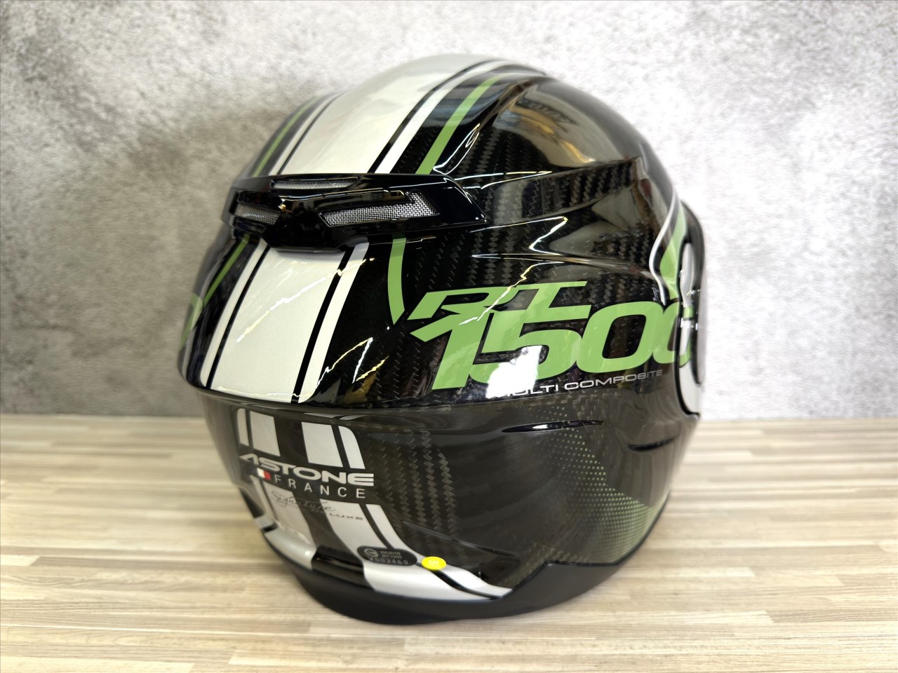 《遠古騎士》ASTONE RT1500 AI7 透明碳纖綠 眼鏡溝 耳機孔 可掀式 可樂帽 安全帽