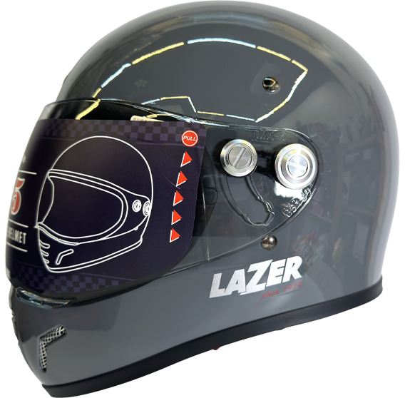 《遠古騎士》LAZER 安全帽 MX-5 素色 水泥灰 全罩 山車帽 越野帽 安全帽