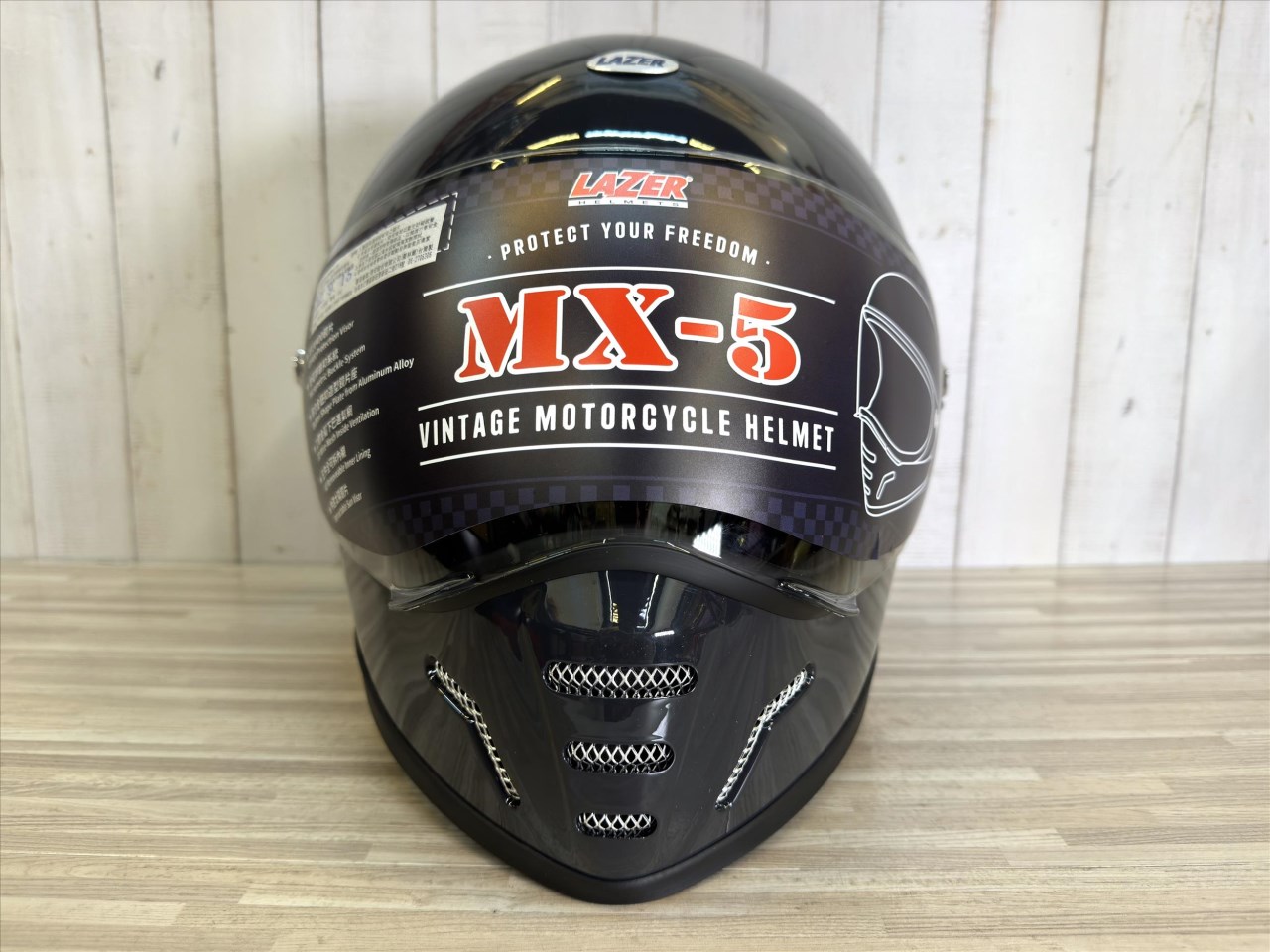 《遠古騎士》LAZER 安全帽 MX-5 素色 石曜黑 全罩 山車帽 越野帽 安全帽