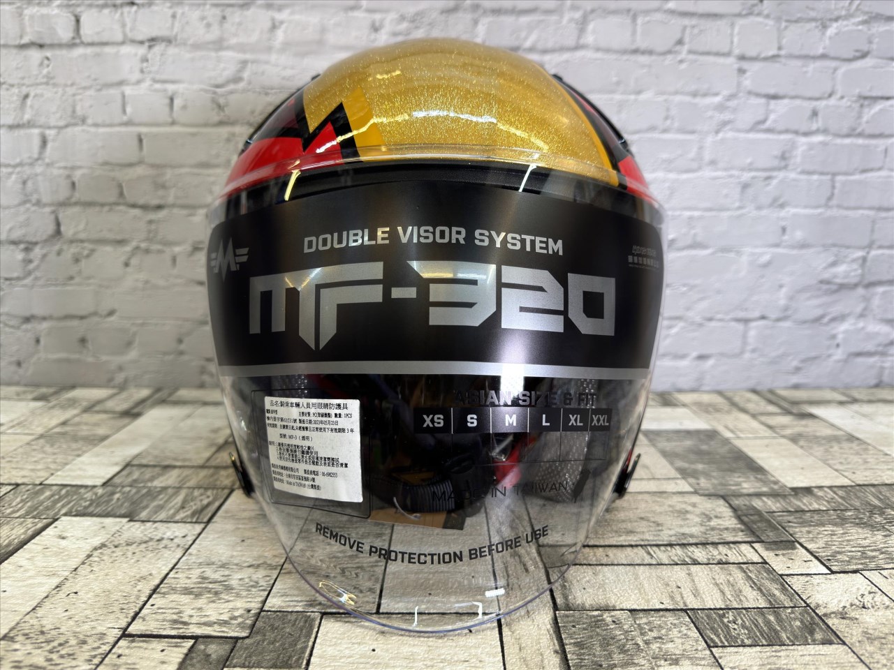 《遠古騎士》MING FENG MF-320 DC 沙贊 正義聯盟 半罩 安全帽 3/4罩 內墨片