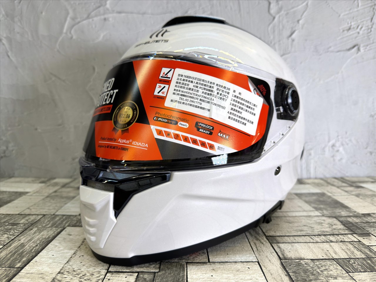 《遠古騎士》MT THUNDER 4 SV 素白 雷神4 全罩式 安全帽 排扣