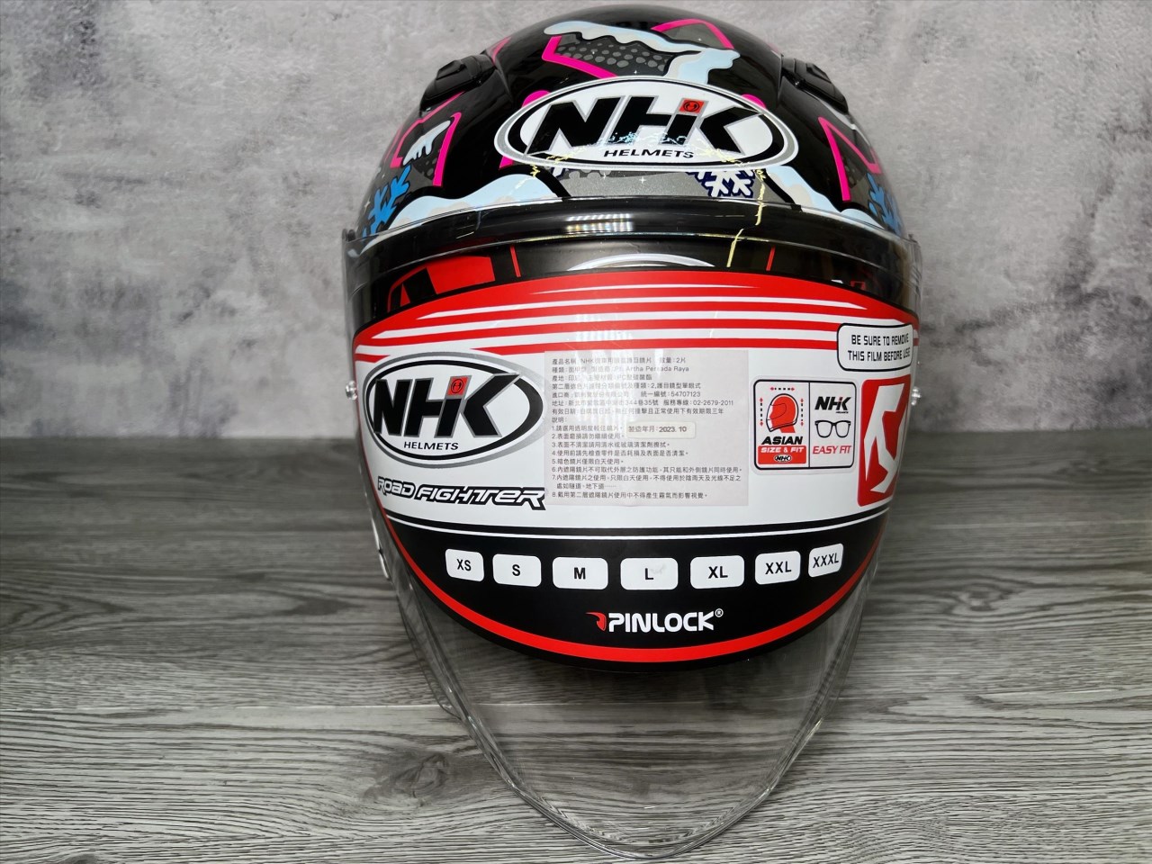 《遠古騎士》NHK S1 GP PRO WINTER NIGHT 冬之夜 黑粉 內藏墨片半罩式安全帽