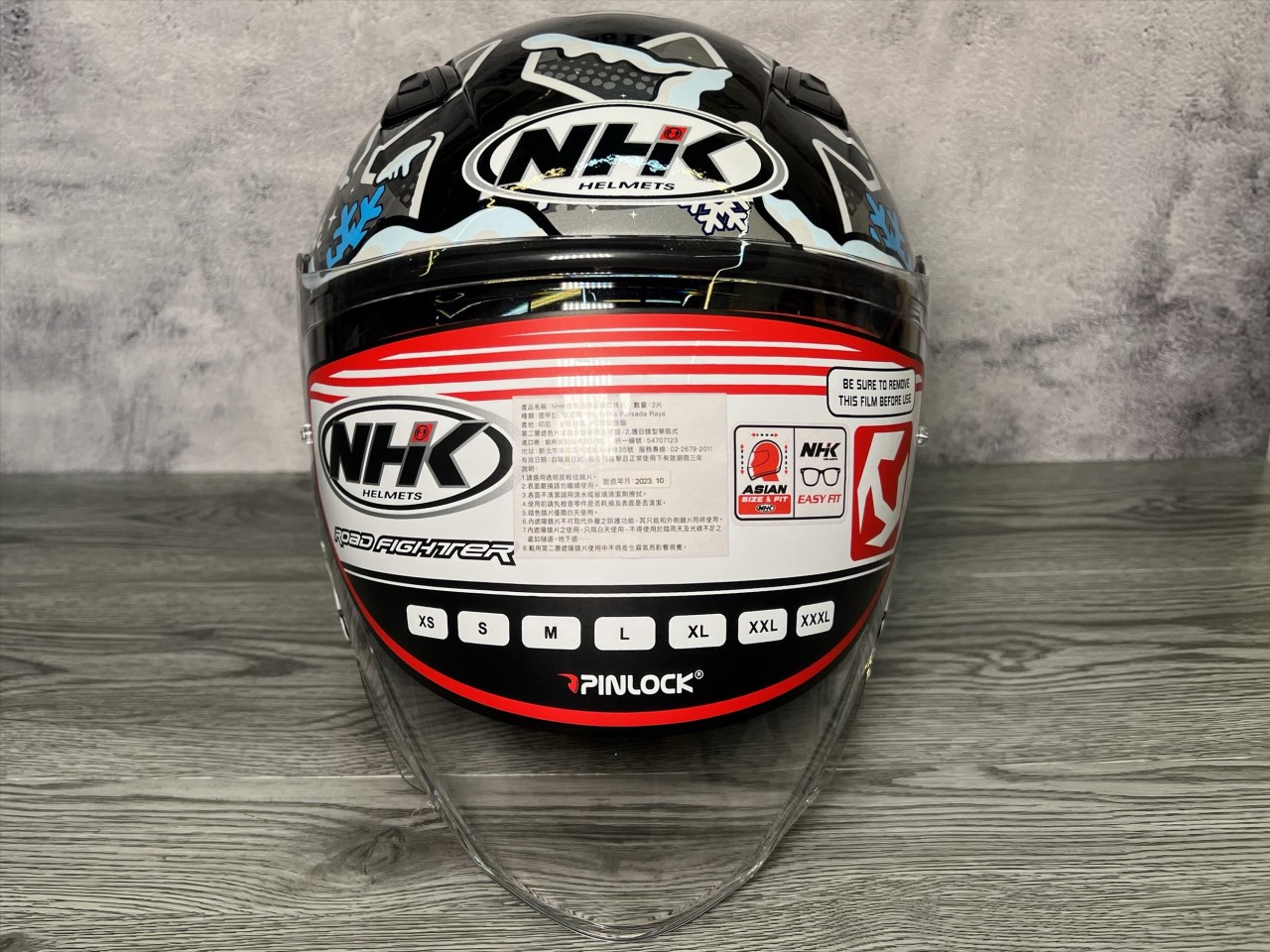 《遠古騎士》NHK S1 GP PRO WINTER NIGHT 冬之夜 黑銀 內藏墨片半罩式安全帽
