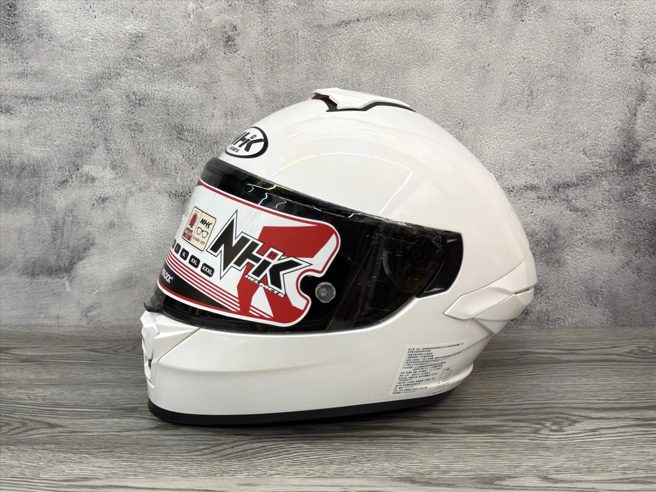 《遠古騎士》NHK K5R 素色 變色白粉 全罩安全帽 超輕量 透氣