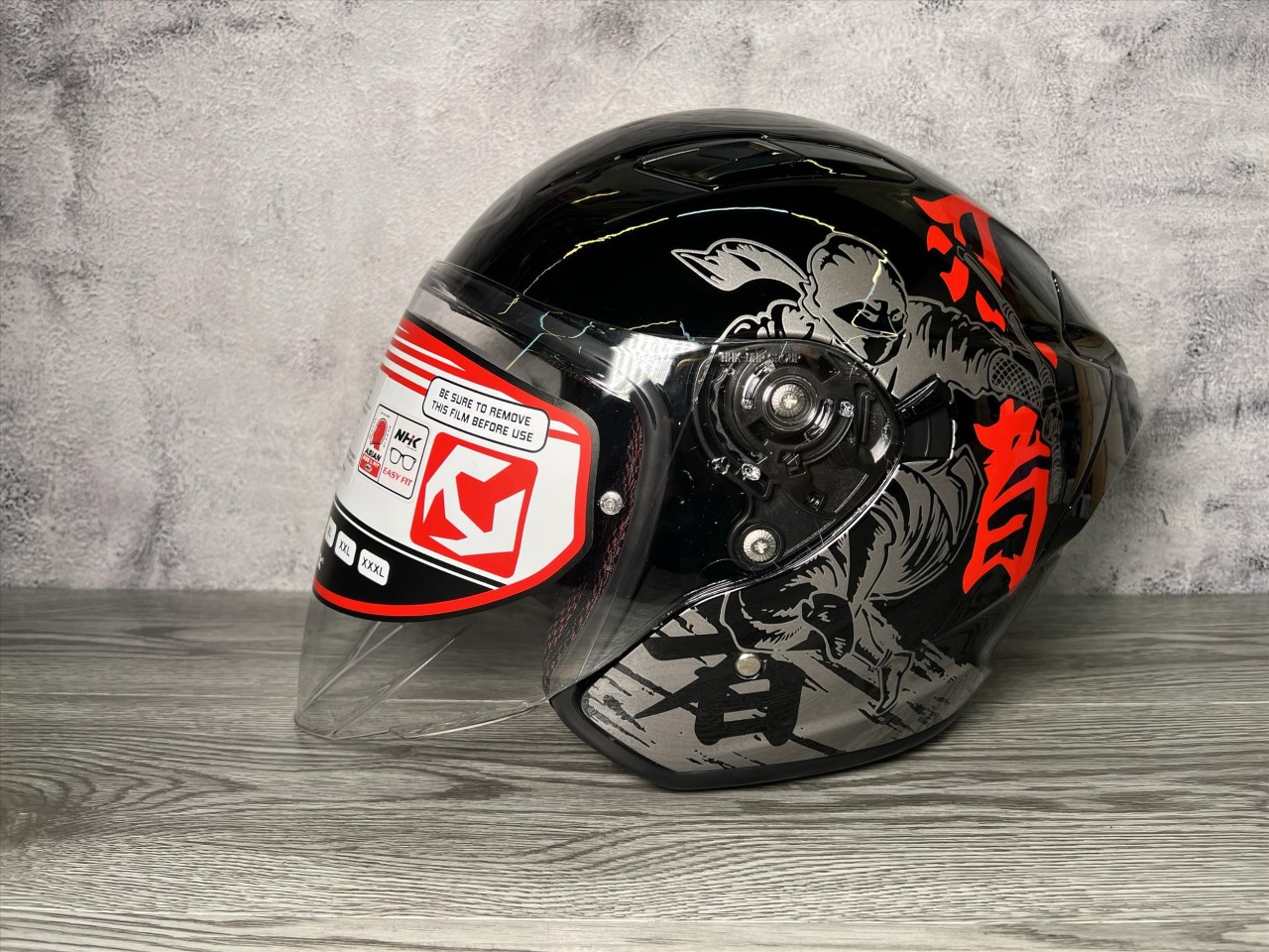 《遠古騎士》NHK S1 GP PRO 忍者(NINJA) 內藏墨片半罩式安全帽