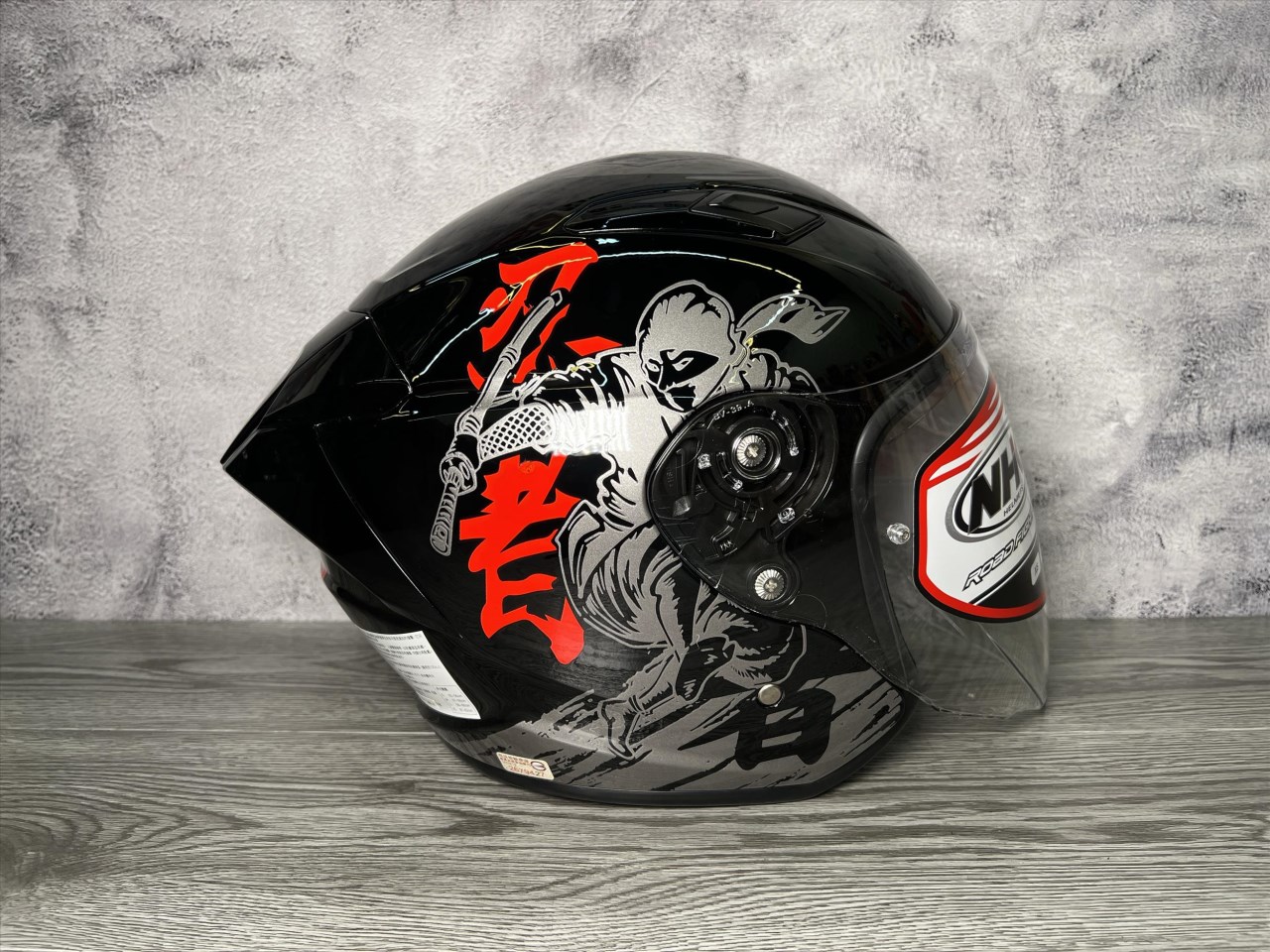 《遠古騎士》NHK S1 GP PRO 忍者(NINJA) 內藏墨片半罩式安全帽