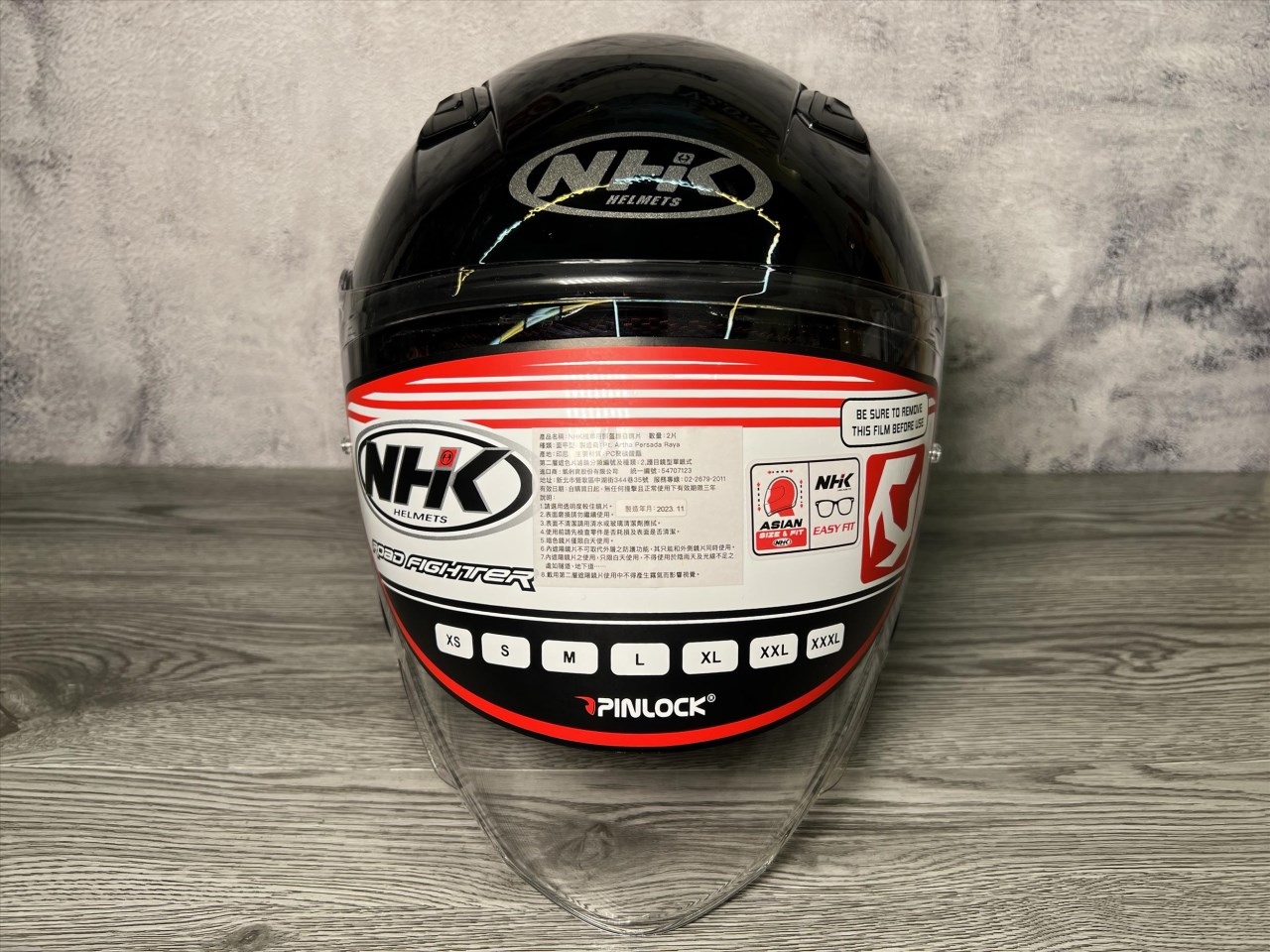 《遠古騎士》NHK S1 GP PRO 忍者(NINJA) 內藏墨片半罩式安全帽