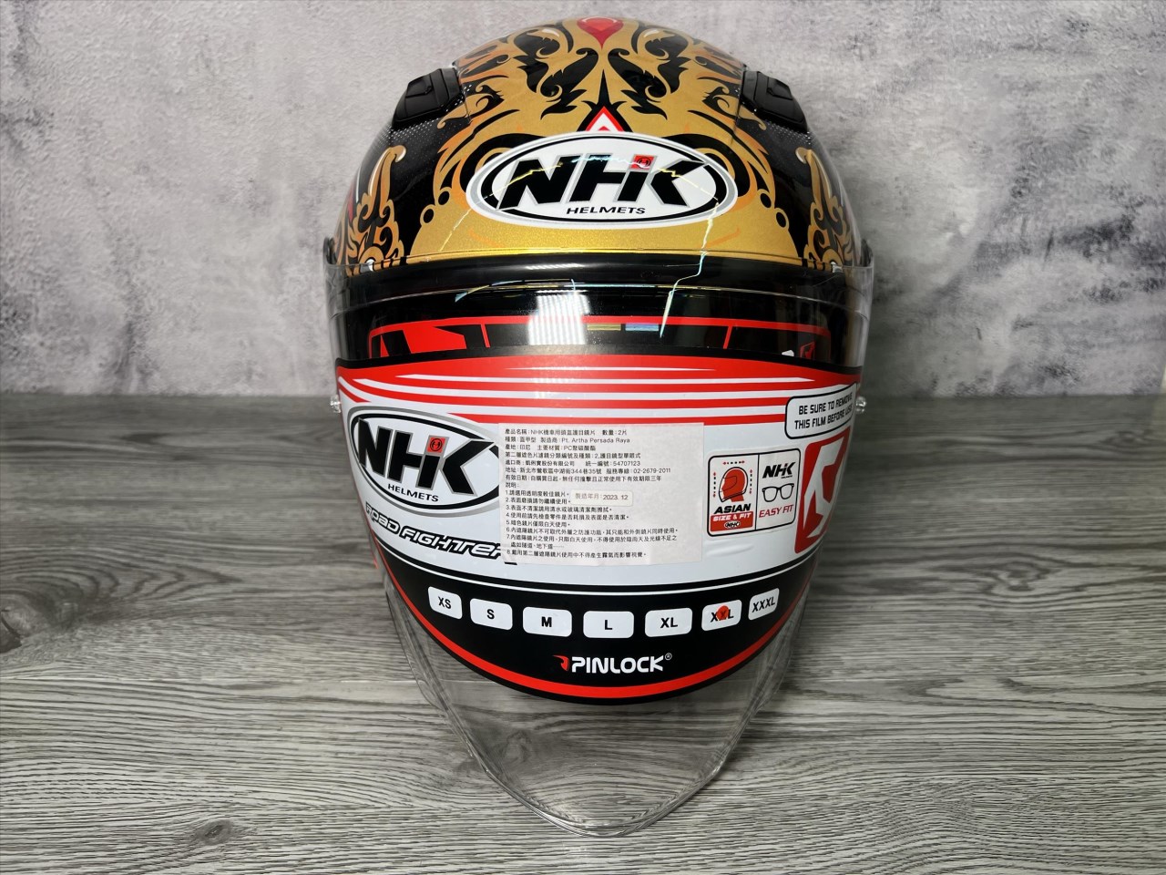 《遠古騎士》NHK S1 GP PRO IO48#6(印尼站) 內藏墨片半罩式安全帽