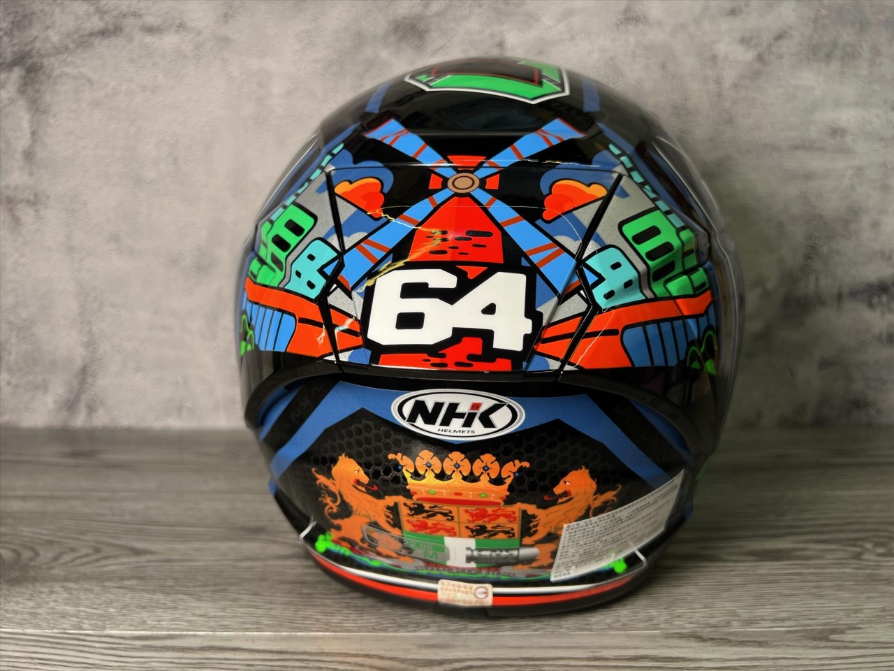 《遠古騎士》NHK S1 GP PRO BB64#6荷蘭站 內藏墨片半罩式安全帽