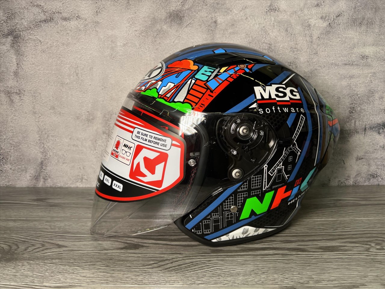 《遠古騎士》NHK S1 GP PRO BB64#6荷蘭站 內藏墨片半罩式安全帽
