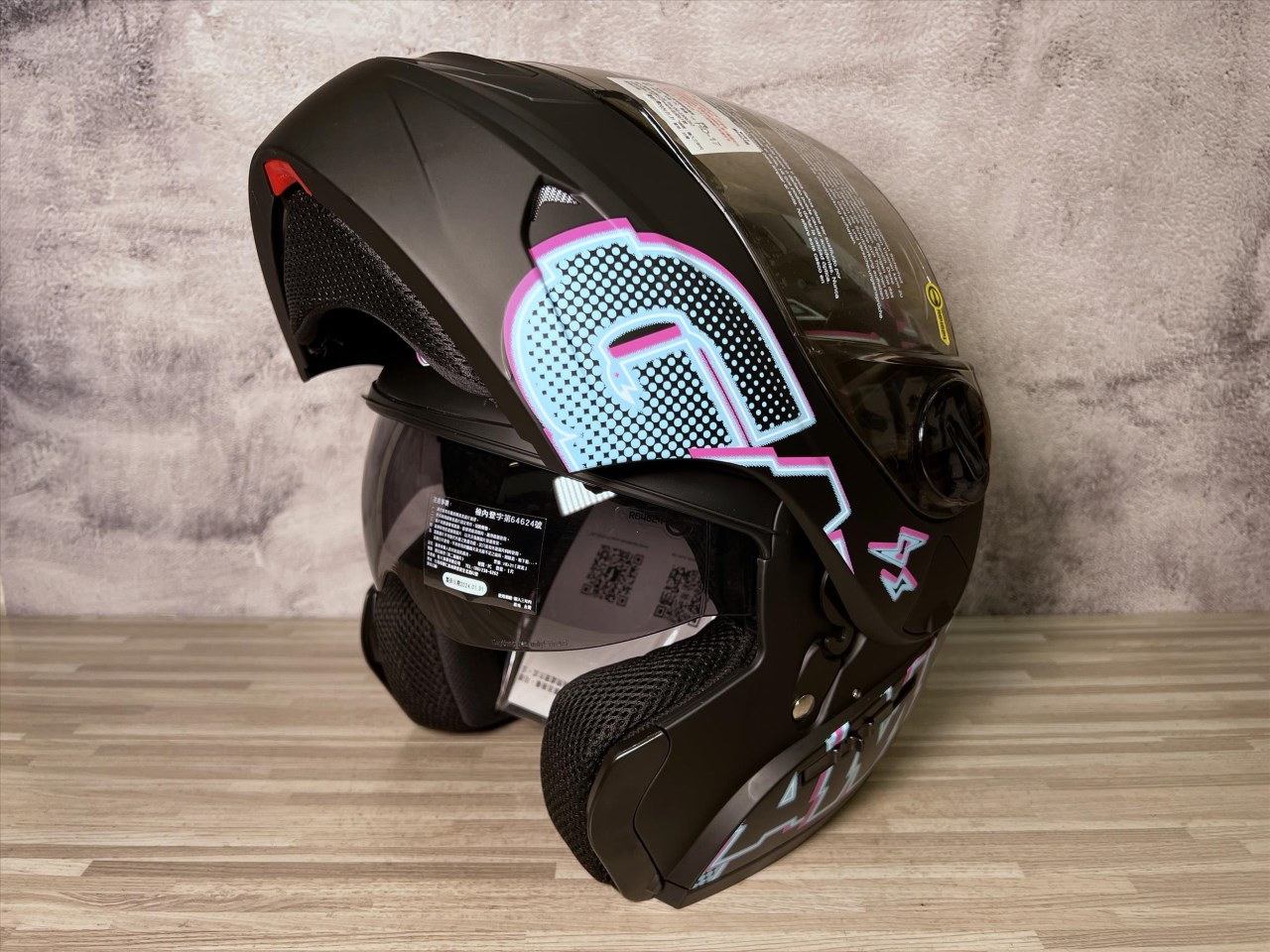 《遠古騎士》THH T-797N SPORTS 電競 平光黑/藍粉 內墨鏡 可樂帽 安全帽 全可拆