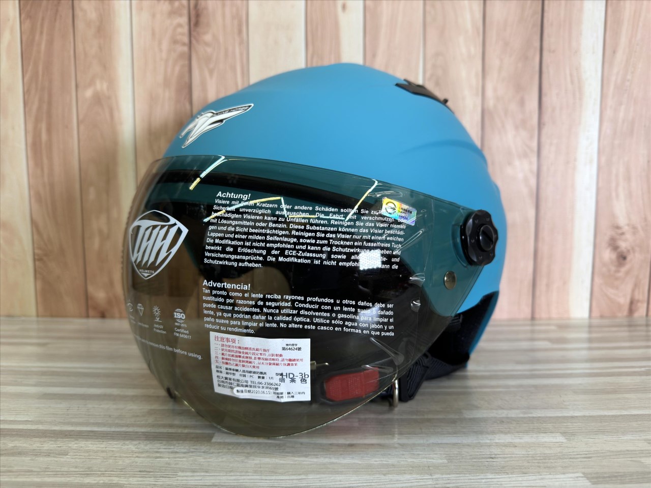 《遠古騎士》THH FH240S 平光湖水綠 安全帽