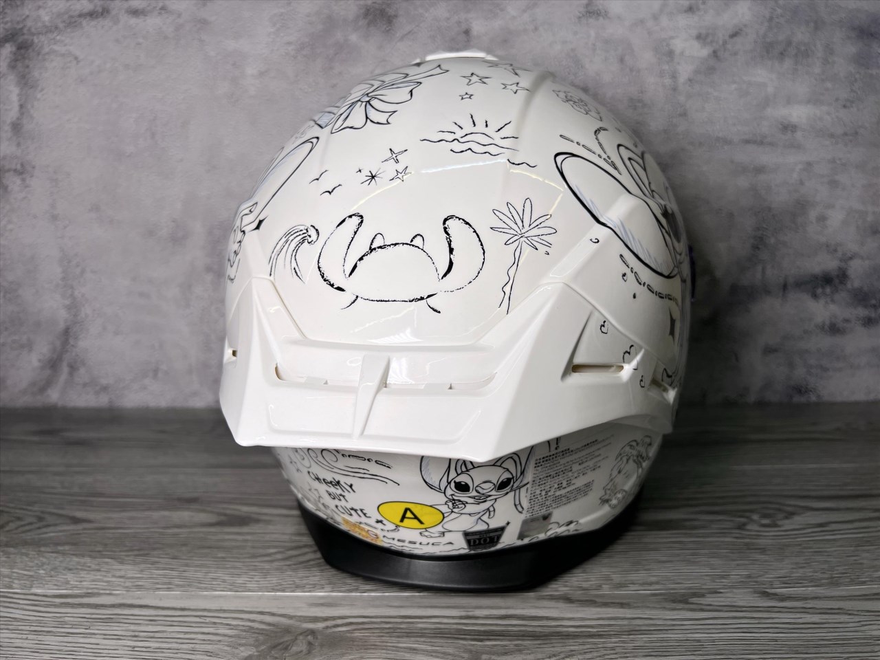 《遠古騎士》MESUCA 麥斯卡 M601 彩繪 Angel 安琪 白 史迪奇聯名 全罩安全帽 正版授權