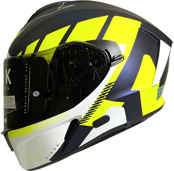 《遠古騎士》AIROH 義大利 SPARK #8 消光藍黃 全罩帽 安全帽