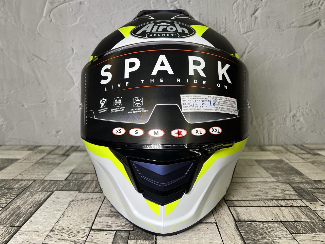 《遠古騎士》AIROH 義大利 SPARK #8 消光藍黃 全罩帽 安全帽