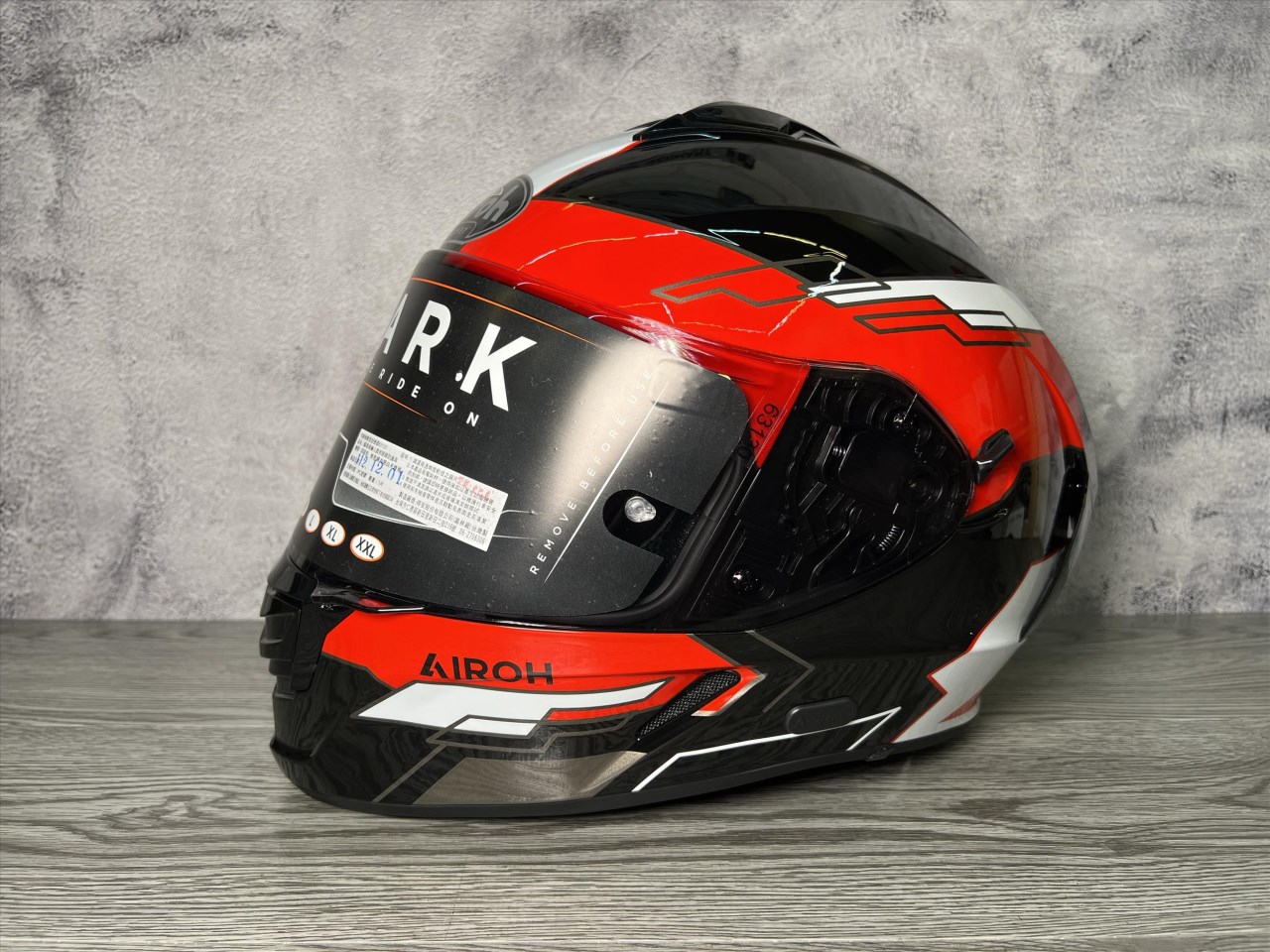 《遠古騎士》AIROH 義大利 SPARK #10 亮黑/紅 全罩帽 安全帽