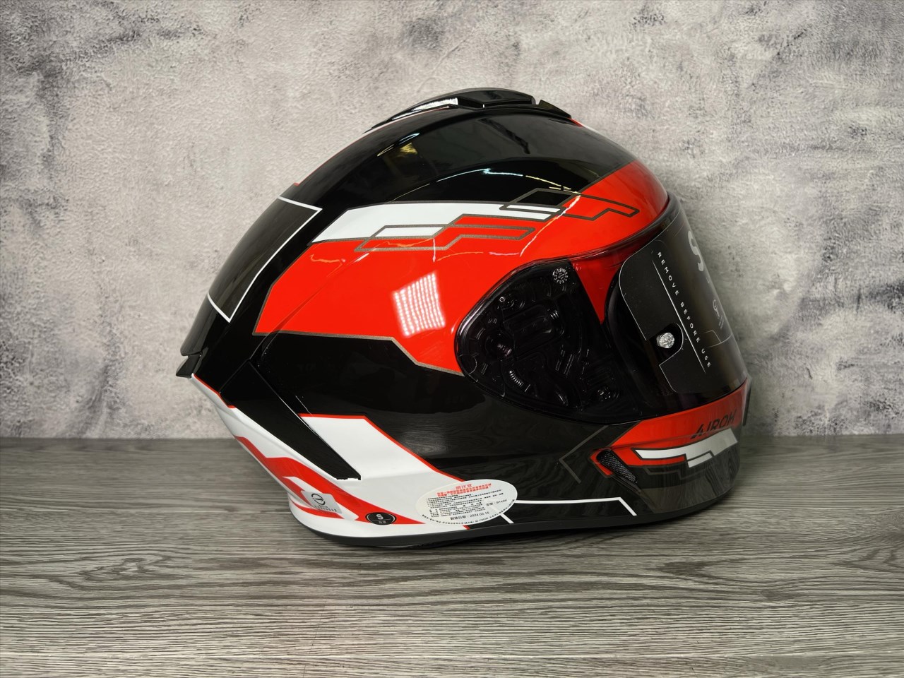 《遠古騎士》AIROH 義大利 SPARK #10 亮黑/紅 全罩帽 安全帽