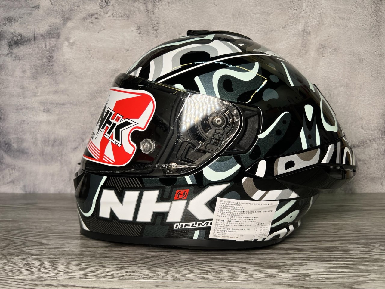 《遠古騎士》NHK K5R 星雲 NEBULA 黑湖水綠 全罩安全帽 超輕量 透氣
