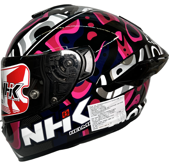 《遠古騎士》NHK K5R 星雲 NEBULA 黑粉 全罩安全帽 超輕量 透氣