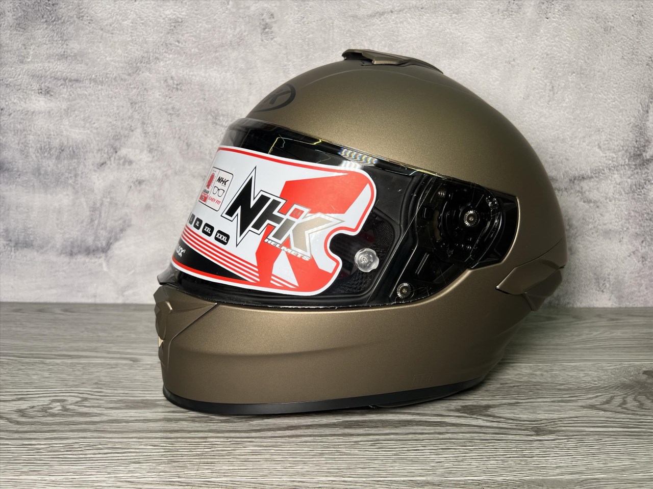 《遠古騎士》NHK K5R 素色 消光古銅 全罩安全帽 超輕量 透氣