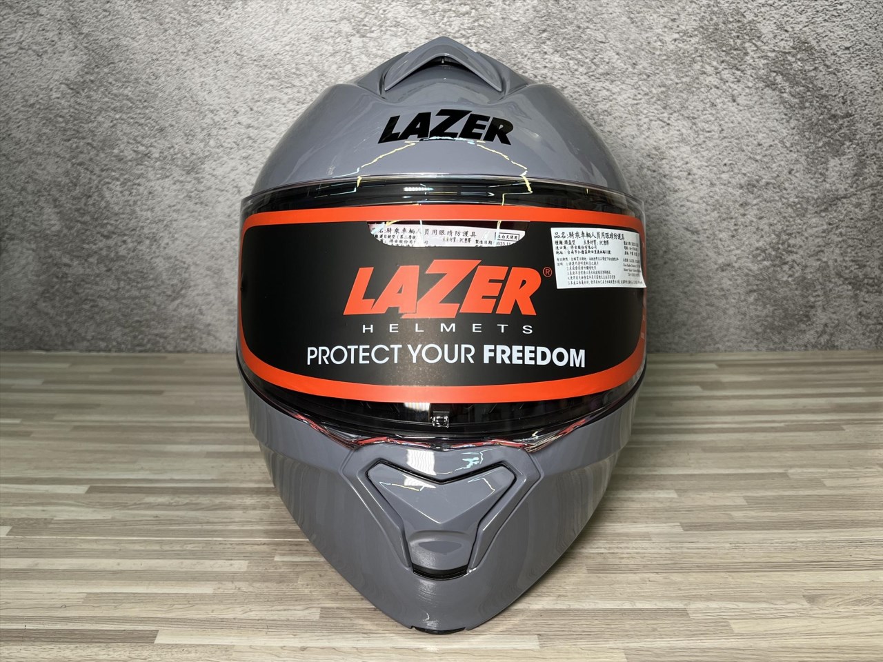 《遠古騎士》LAZER RX-1 素色 水泥灰 可樂帽 汽水帽 全罩 內墨片 安全帽