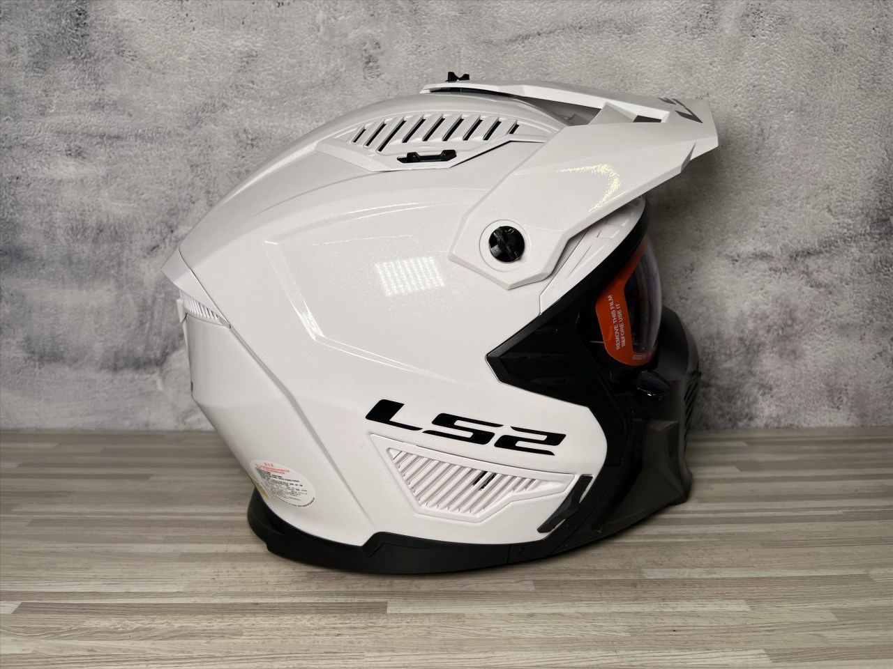 《遠古騎士》LS2 安全帽 OF606 DRIFTER SOLID 亮白 可拆面甲 可卸式帽簷