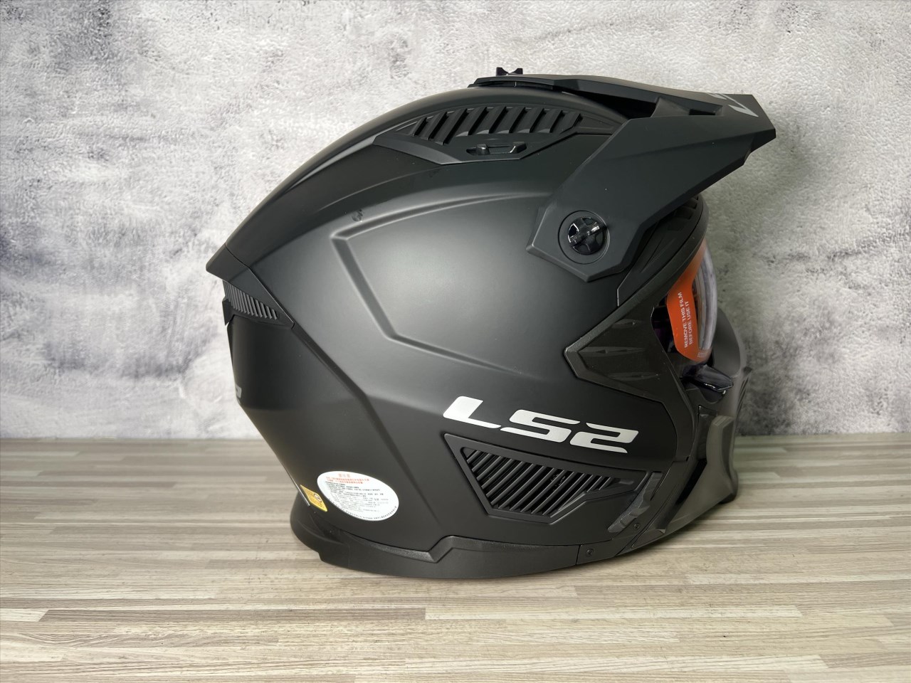 《遠古騎士》LS2 安全帽 OF606 DRIFTER SOLID 消光黑 可拆面甲 可卸式帽簷