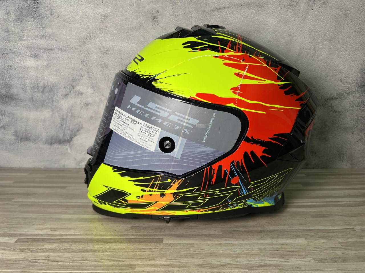 《遠古騎士》LS2 FF800 STORM-II DROP 黑黃紅 內墨鏡 全罩安全帽