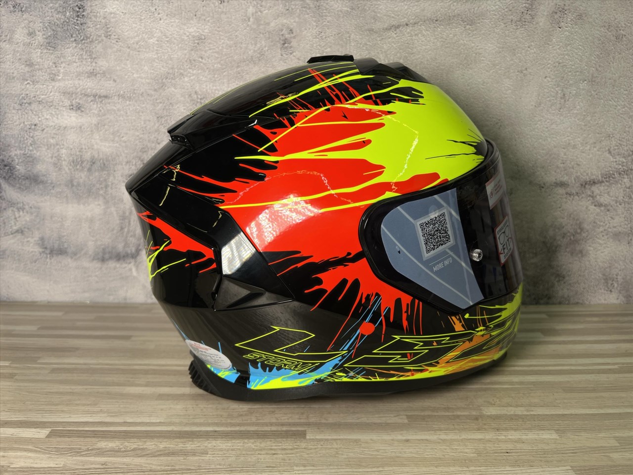《遠古騎士》LS2 FF800 STORM-II DROP 黑黃紅 內墨鏡 全罩安全帽