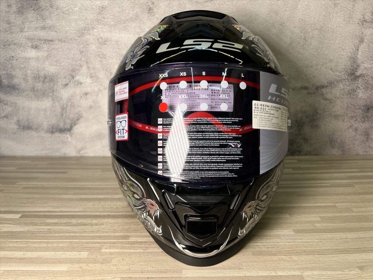 《遠古騎士》LS2 FF800 STORM-II 龍神 黑/銀 內墨鏡 全罩安全帽