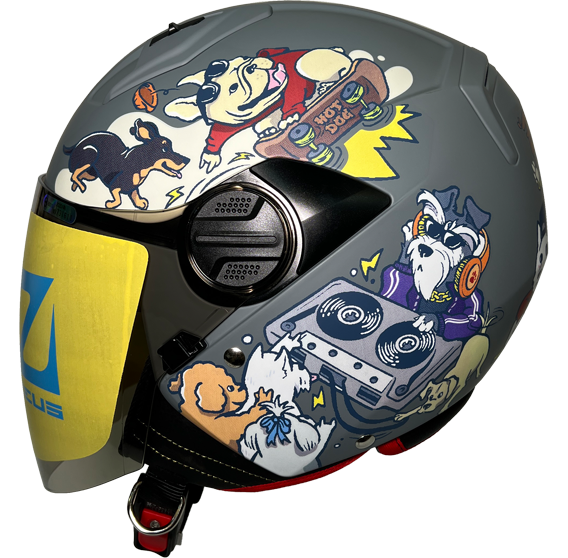 《遠古騎士》瑞獅 ZEUS 213 AX7 消光水泥灰 半罩安全帽 內襯全可拆 ZS213