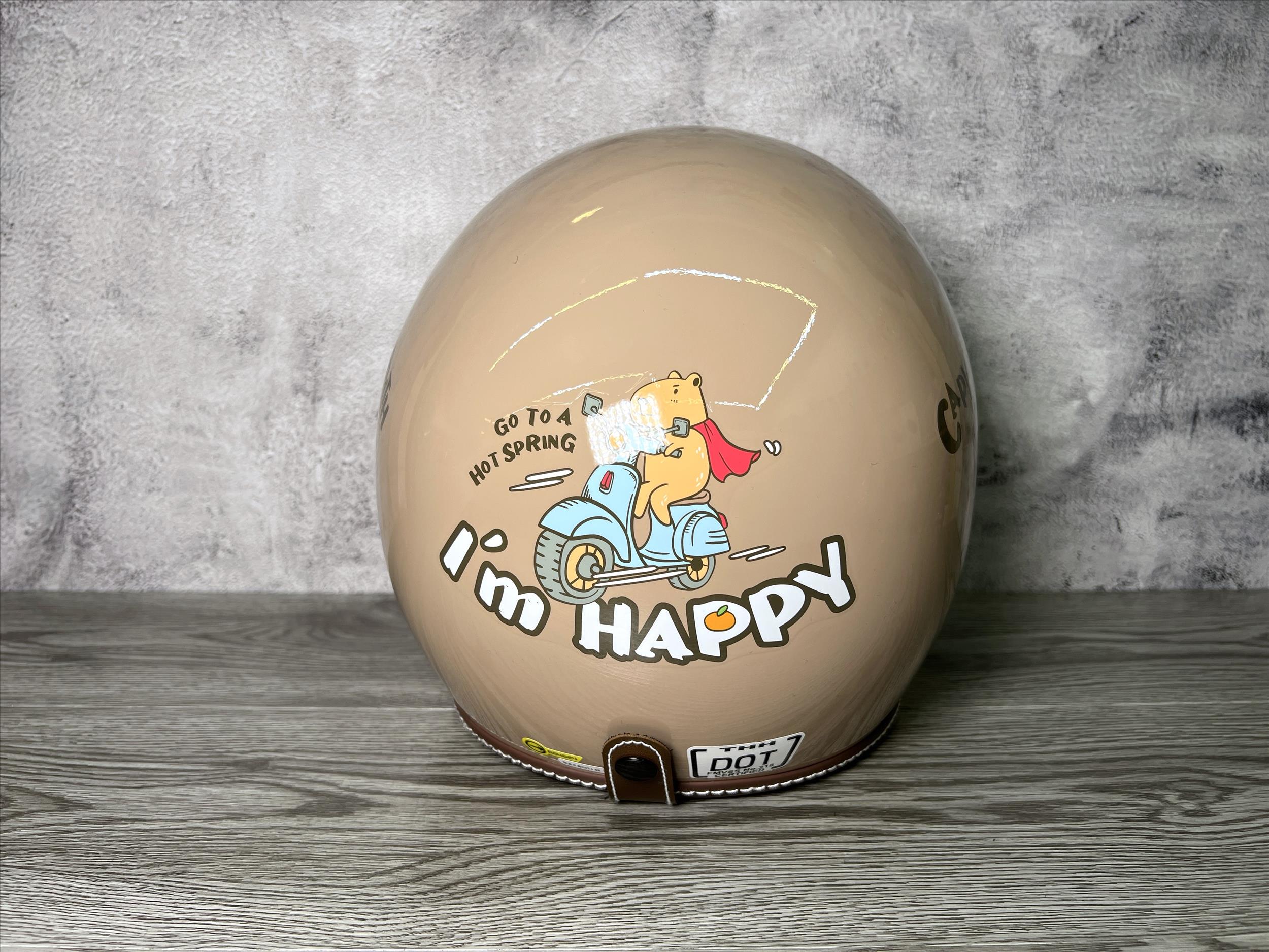 《遠古騎士》THH T-383A+ 水豚君CAPY 焦糖拿鐵 內墨鏡 安全帽